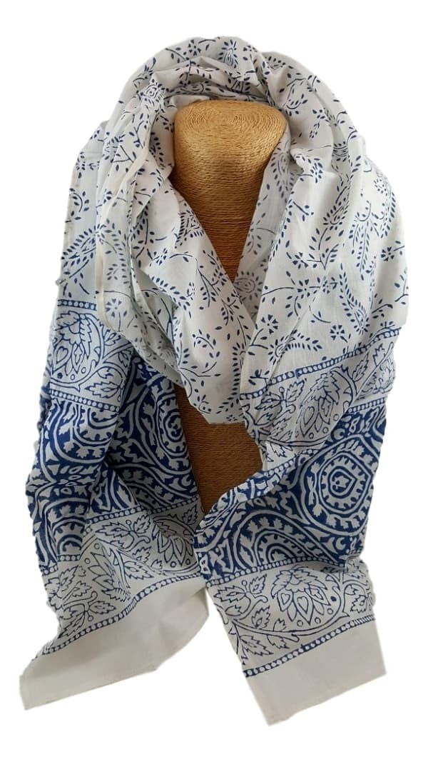 Passion Lilie print cotton scarf
