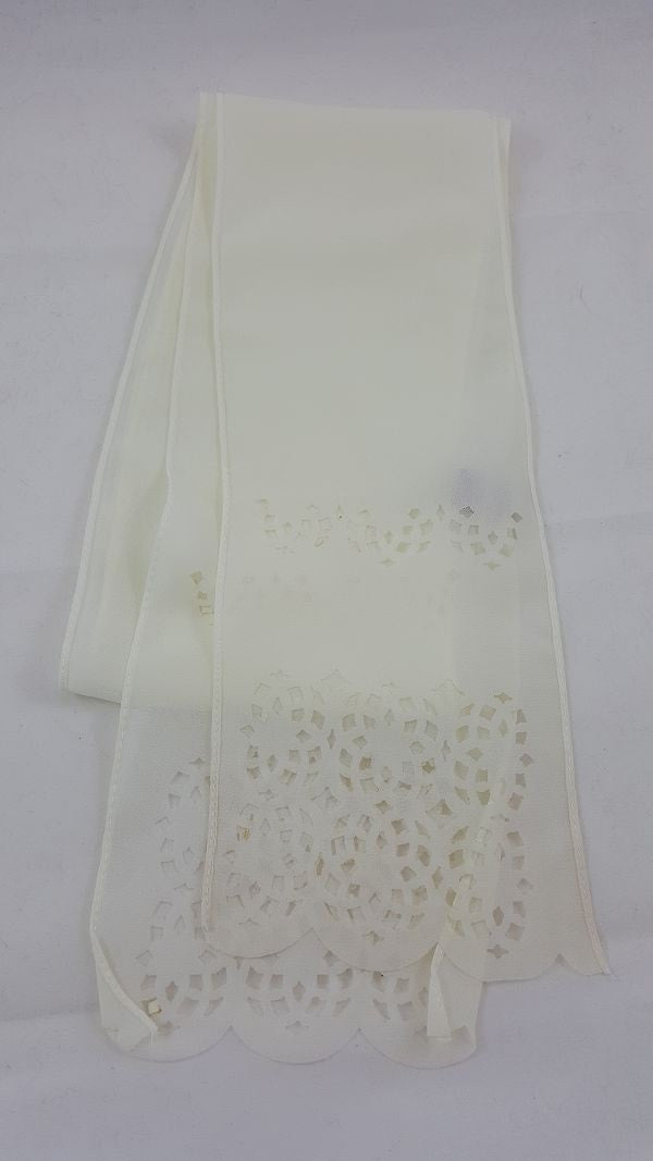 Chiffon cutout skinny scarf