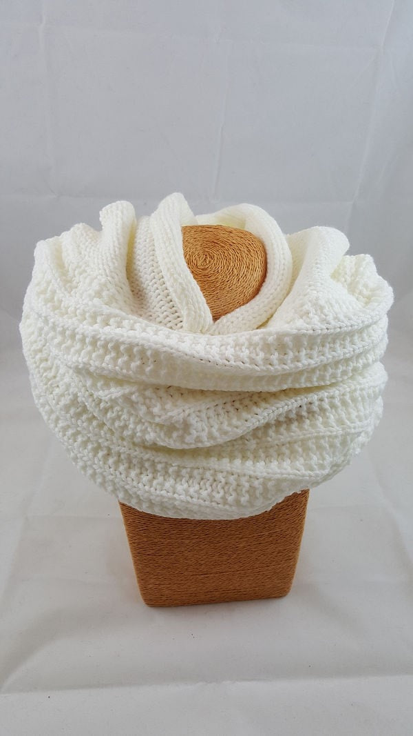 Hooded knit snood