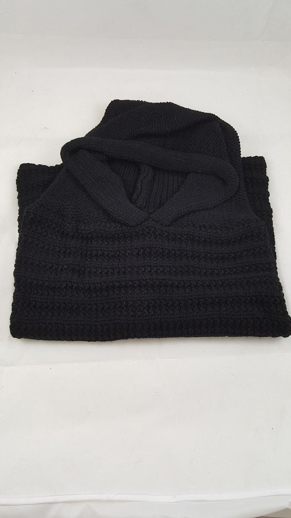Hooded knit snood