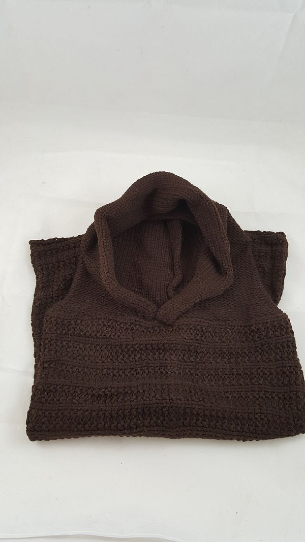 Hooded knit snood