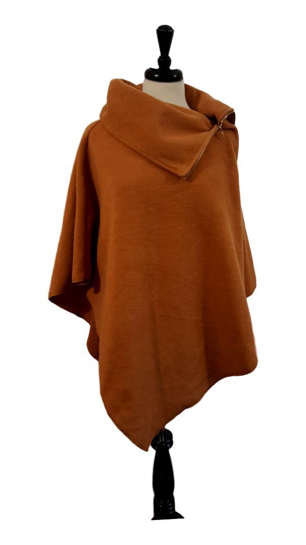 Zip Neck Poncho